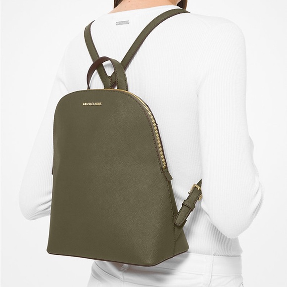 Michael Kors Handbags - Michael Kors Olive Backpack, rare find, sold out everywhere. NWOT